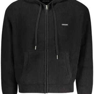 GUESS JEANS MEN'S BLACK CARDIGAN