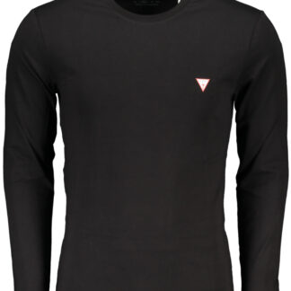 GUESS JEANS MEN'S LONG SLEEVE T-SHIRT BLACK