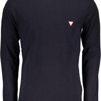 GUESS JEANS MEN'S LONG SLEEVE T-SHIRT BLUE