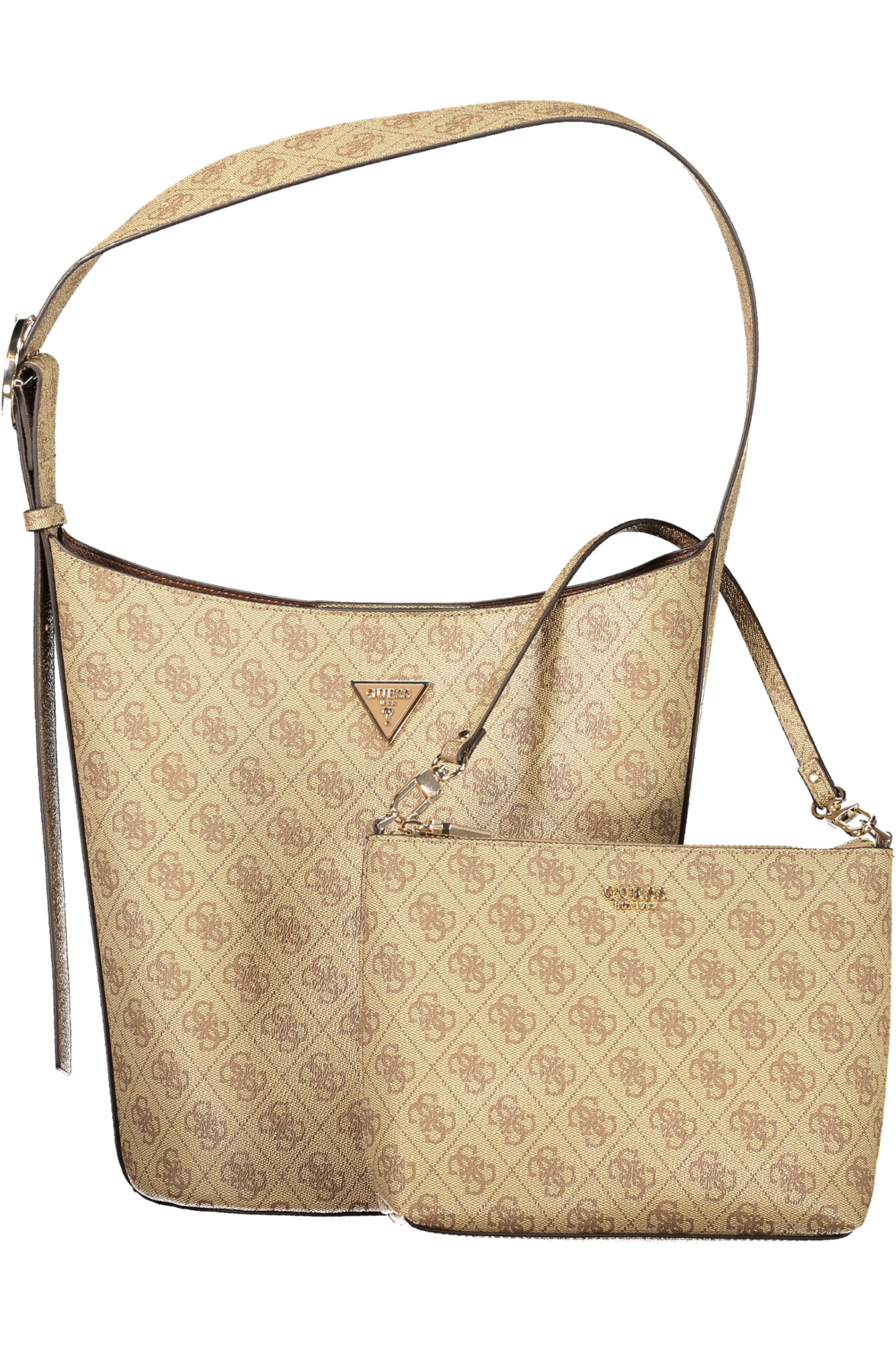 GUESS JEANS WOMEN'S BEIGE BAG - Afbeelding 2