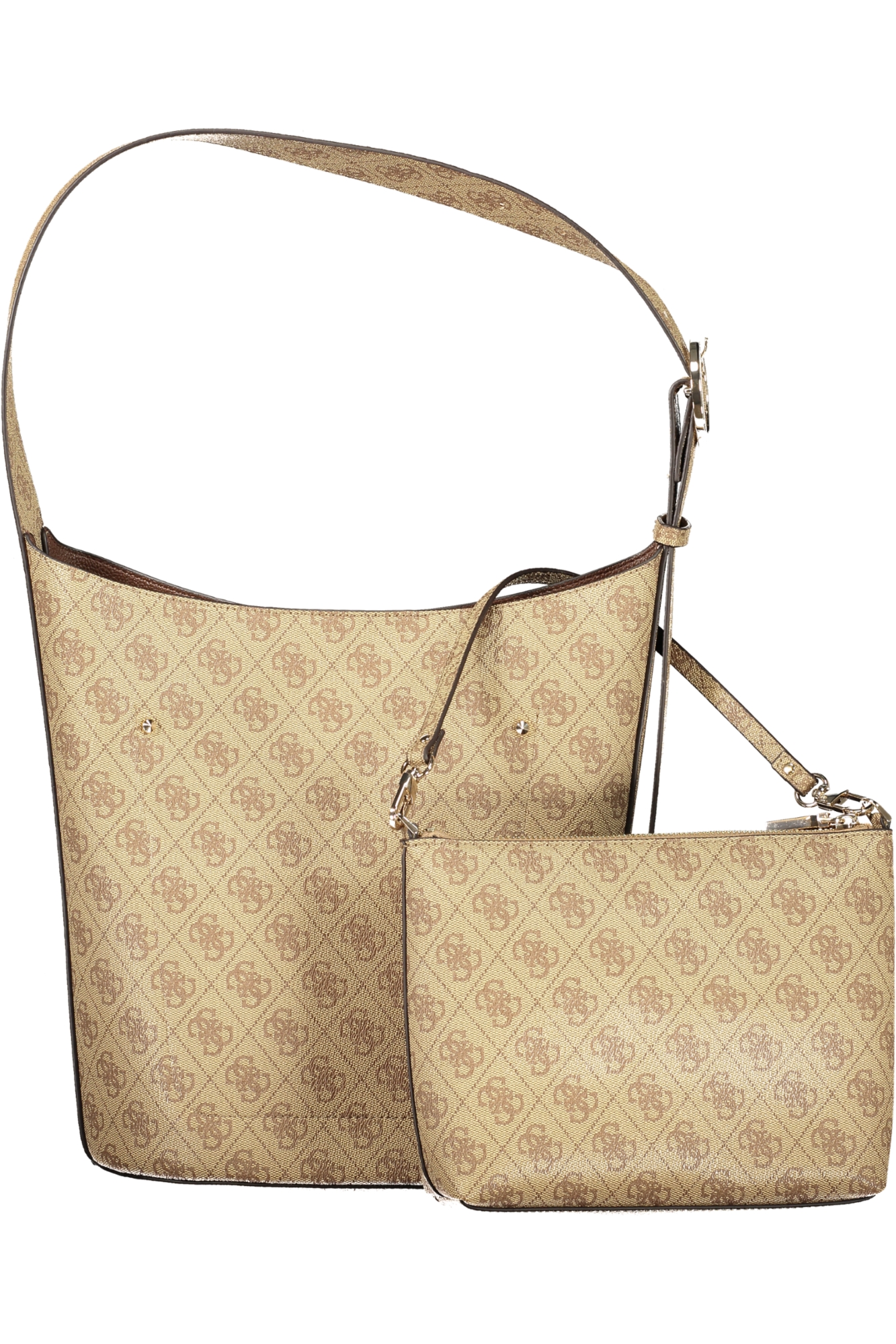 GUESS JEANS WOMEN'S BEIGE BAG - Afbeelding 3
