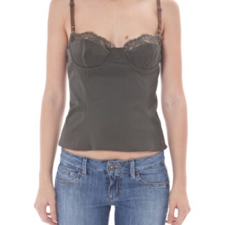 JOHN GALLIANO GREEN WOMEN'S TOP