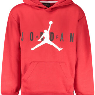 JORDAN MEN'S RED ZIP-UP SWEATSHIRT