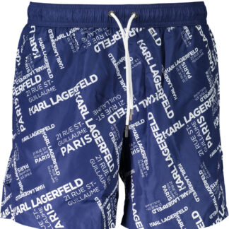 KARL LAGERFELD BEACHWEAR SWIMSUIT BOTTOM MEN BLUE