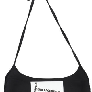 KARL LAGERFELD BEACHWEAR SWIMSUIT TOP WOMEN BLACK