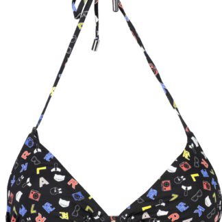 KARL LAGERFELD BEACHWEAR SWIMSUIT TOP WOMEN BLACK