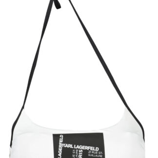 KARL LAGERFELD BEACHWEAR SWIMSUIT TOP WOMEN WHITE