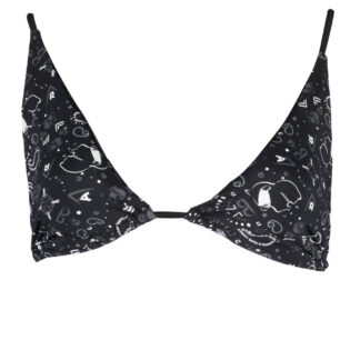 KARL LAGERFELD SWIMSUIT PARTS ABOVE WOMAN BLACK