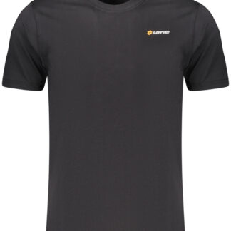 LOTTO MEN'S BLACK SHORT-SLEEVED T-SHIRT