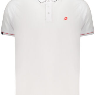 LOTTO MEN'S SHORT-SLEEVED POLO SHIRT WHITE