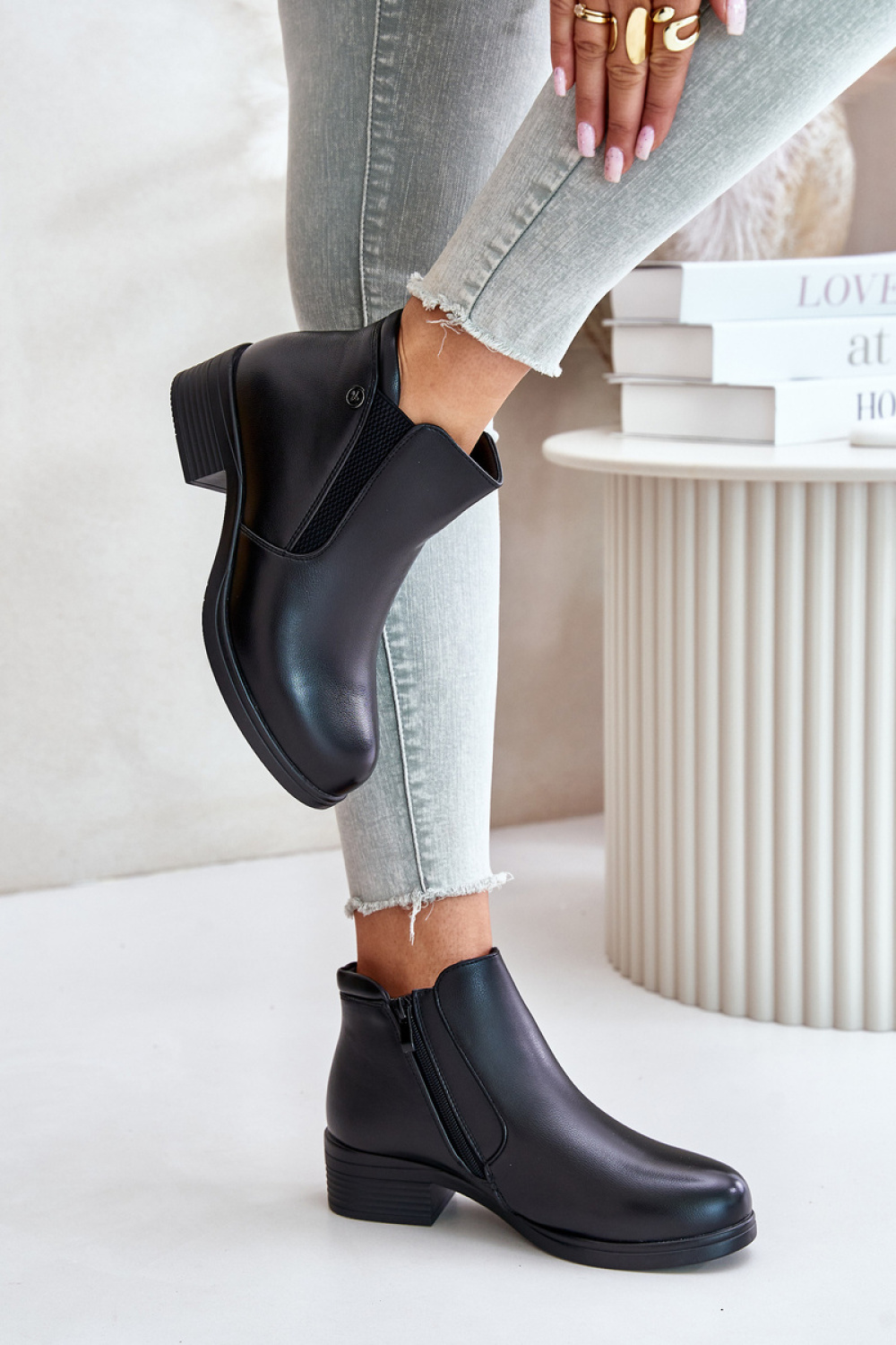 Laarsjes met hoge hak model 201683 Step in style