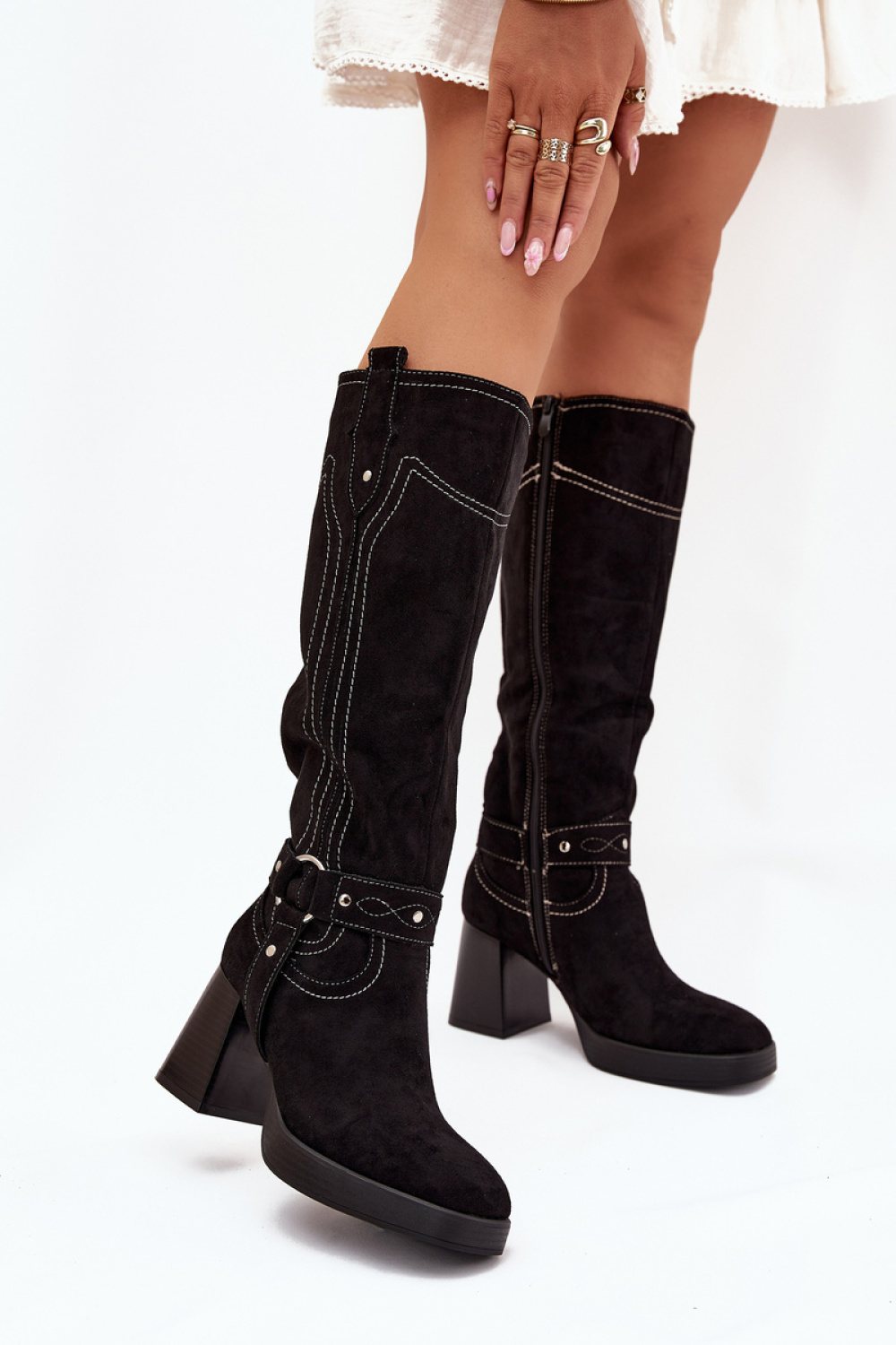 Laarzen met hoge hakken model 216796 Step in style
