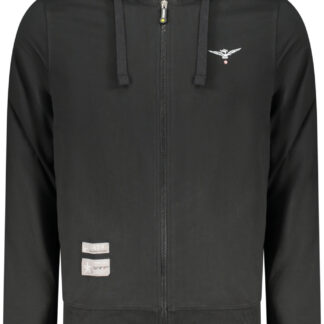 MILITARY ACADEMY MEN'S BLACK ZIP-UP SWEATSHIRT