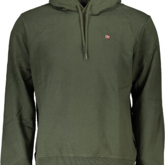 NAPAPIJRI GREEN MEN'S ZIPLESS SWEATSHIRT