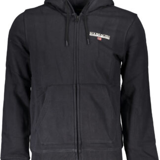 NAPAPIJRI MEN'S BLACK ZIP SWEATSHIRT