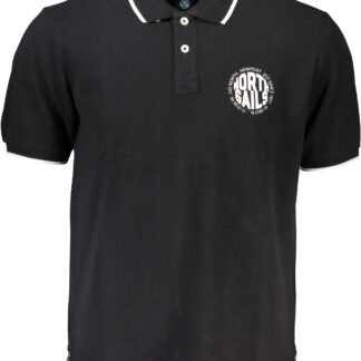 NORTH SAILS MEN'S BLACK SHORT SLEEVED POLO SHIRT