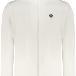 NORTH SAILS MEN'S WHITE ZIP-UP SWEATSHIRT