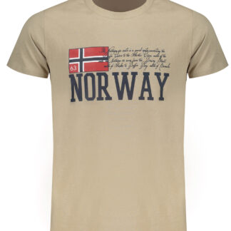 NORWAY 1963 BEIGE MEN'S SHORT SLEEVE T-SHIRT