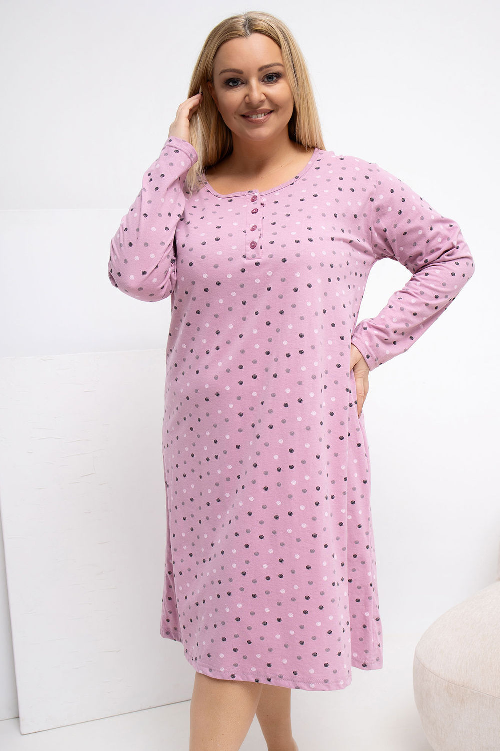 Nachtjapon Plus Size model 223303 Forever Pink