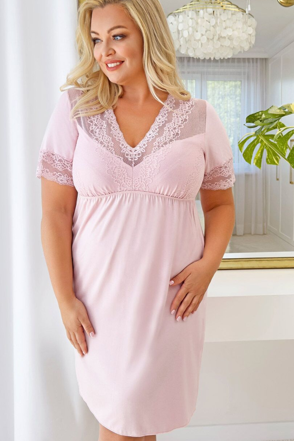 Nachtjapon Plus Size model 228604 Donna - Afbeelding 2