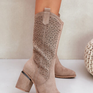Opengewerkte laarzen model 218494 Step in style