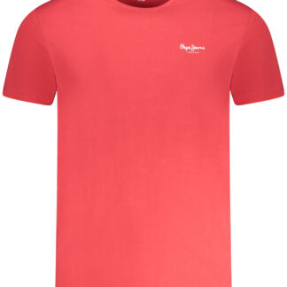 PEPE JEANS MEN'S SHORT SLEEVE T-SHIRT RED