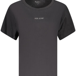 PEPE JEANS WOMEN'S SHORT-SLEEVE T-SHIRT BLACK