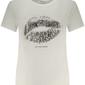 PEPE JEANS WOMEN'S SHORT-SLEEVE T-SHIRT WHITE