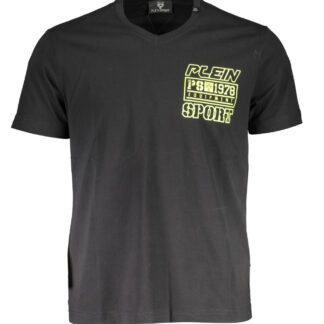 PLEIN SPORT MEN'S SHORT SLEEVE T-SHIRT BLACK