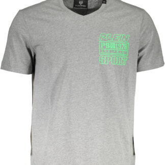 PLEIN SPORT MEN'S SHORT SLEEVE T-SHIRT GRAY