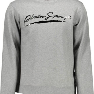 PLEIN SPORT MEN'S ZIP-FREE SWEATSHIRT GREY