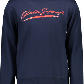 PLEIN SPORT SWEATSHIRT WITHOUT ZIP MEN BLUE