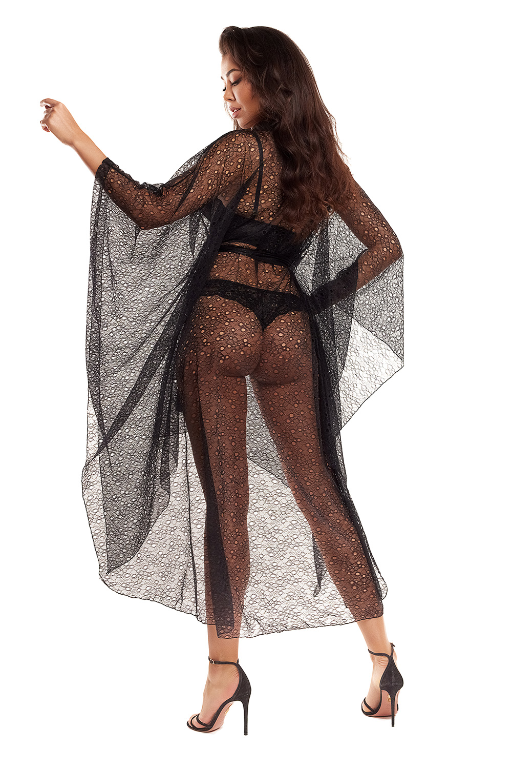 Peignoir model 183703 Axami - Afbeelding 2