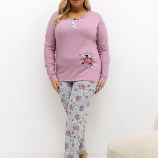 Plus Size Pyjama model 221188 Forever Pink