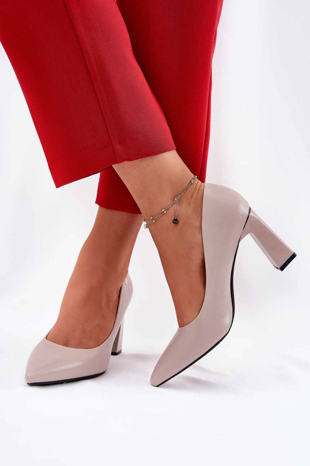 Pumps met dikke hak model 211987 Step in style