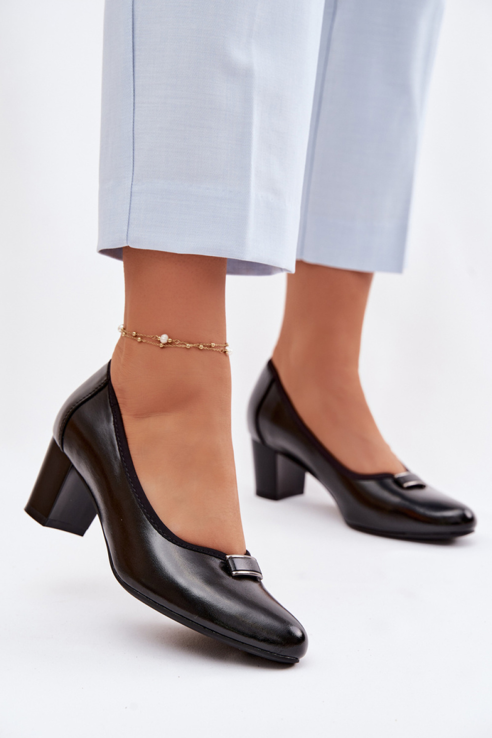 Pumps met dikke hak model 227171 Step in style