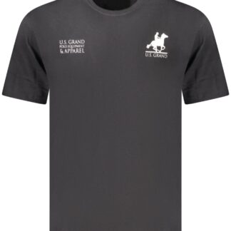 US GRAND MEN'S BLACK SHORT-SLEEVE T-SHIRT