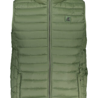 US GRAND MEN'S GREEN SLEEVELESS JACKET