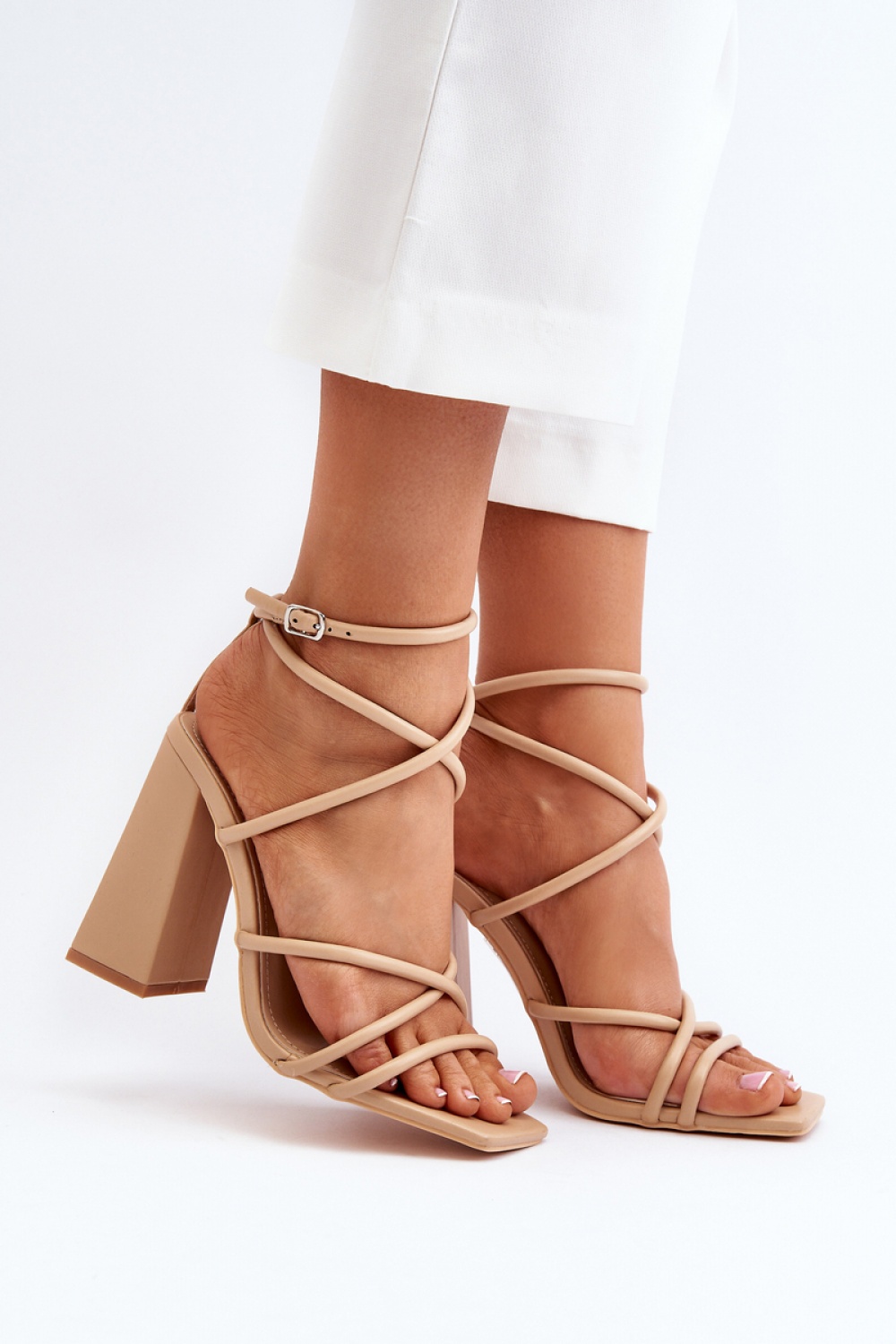 sandalen op hak model 193935 Step in style