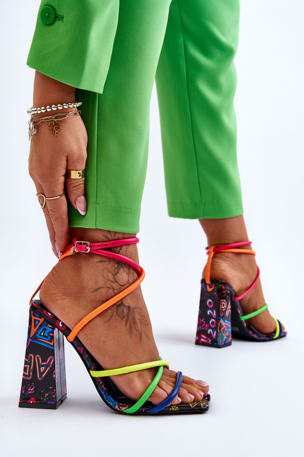 sandalen op hak model 193942 Step in style - Afbeelding 3
