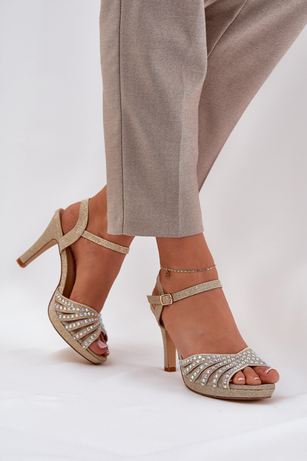 sandalen op hak model 210697 Step in style