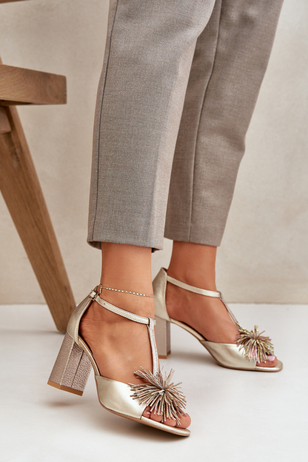sandalen op hak model 212584 Step in style