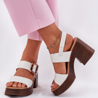 sandalen op hak model 213008 Step in style