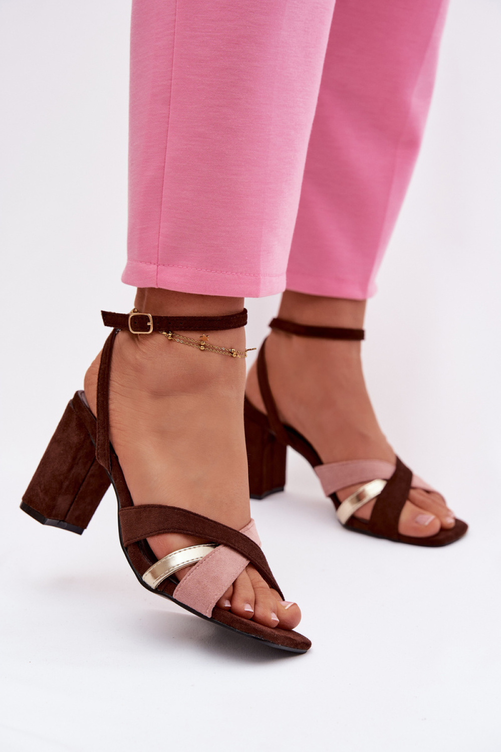 sandalen op hak model 226335 Step in style