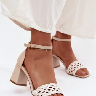 sandalen op hak model 227455 Step in style