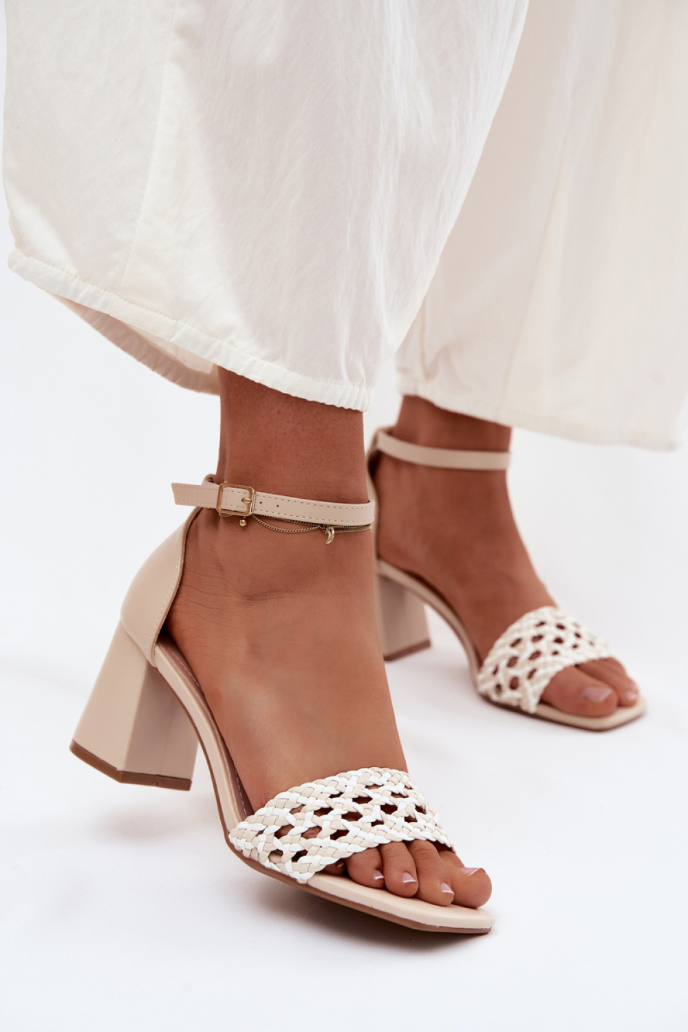 sandalen op hak model 227455 Step in style
