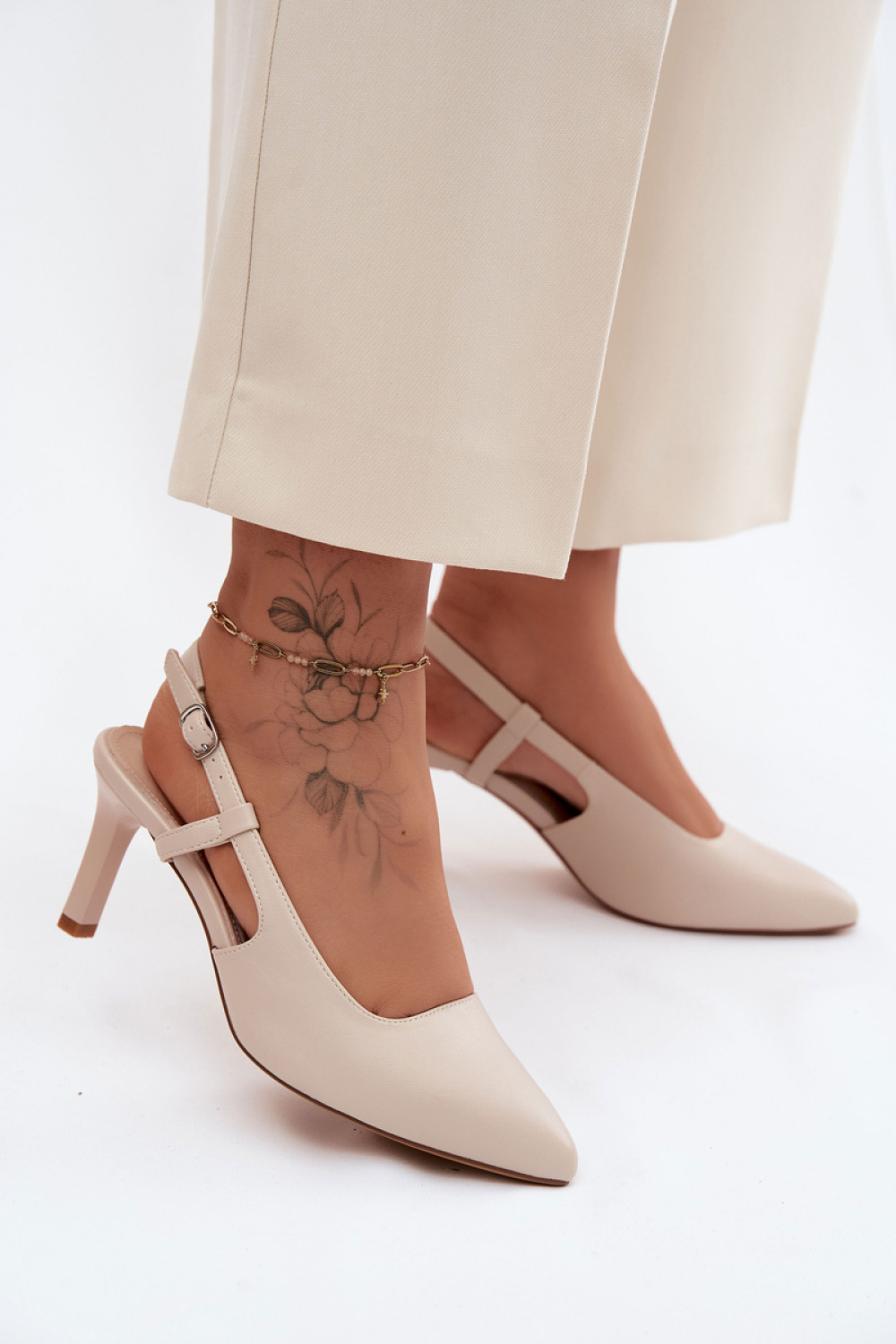 sandalen op hak model 228399 Step in style