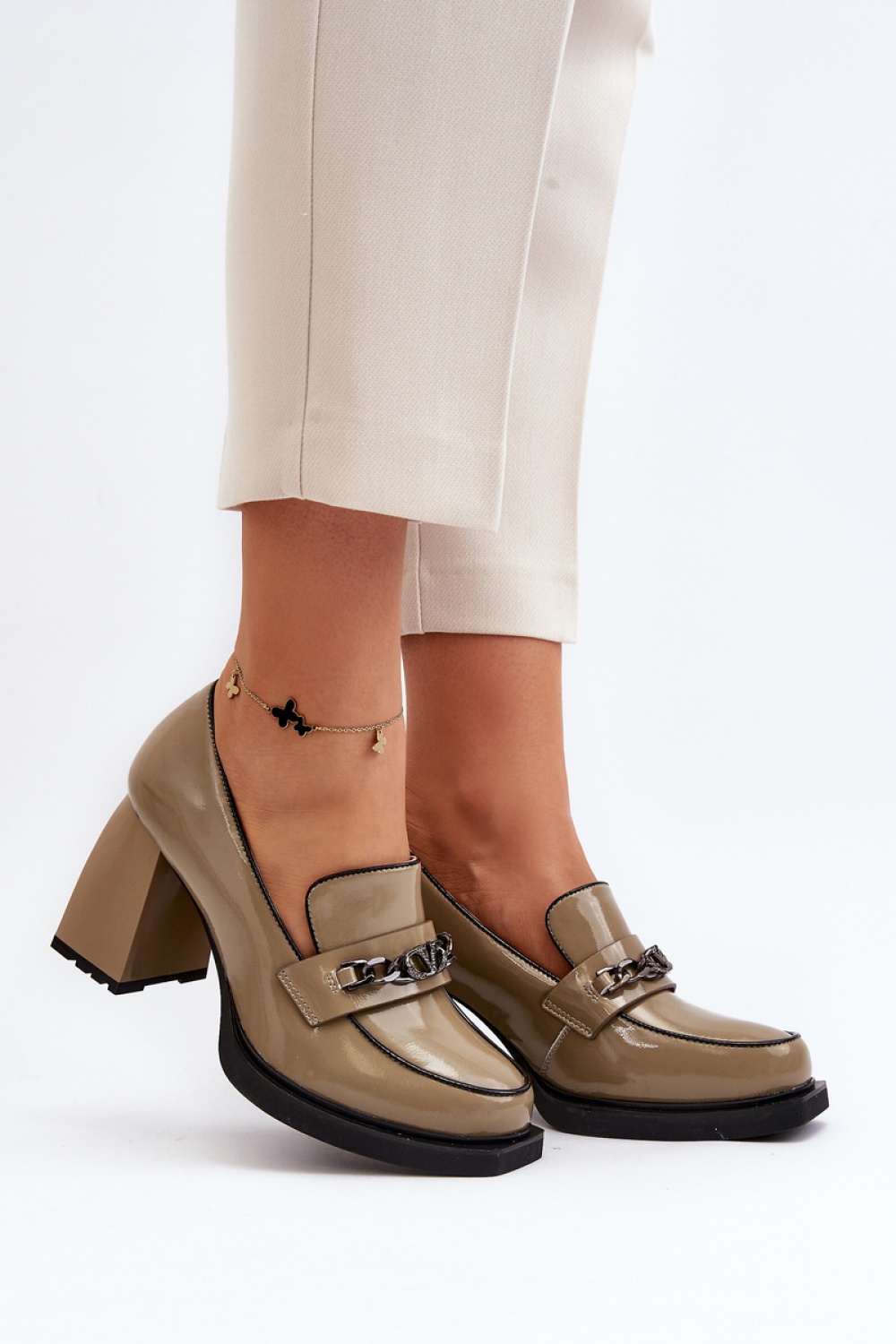 Pumps met dikke hak model 193347 Step in style