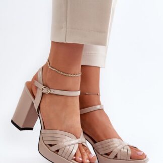 sandalen op hak model 195544 Step in style