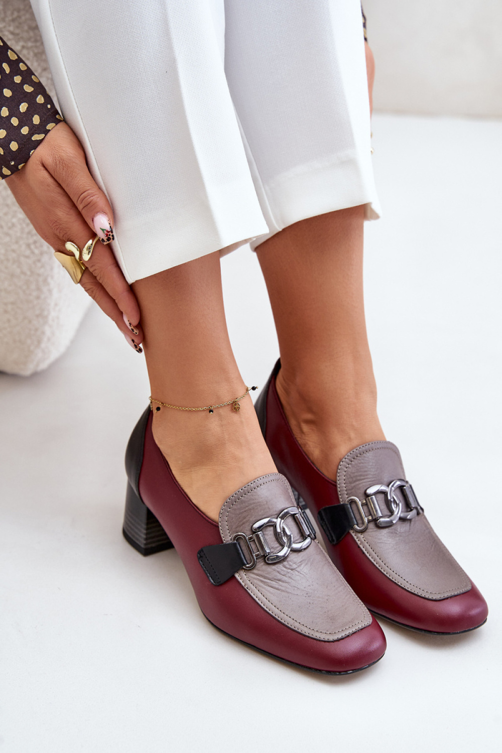Pumps met dikke hak model 201038 Step in style
